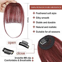 Lommel Clip In Bangs100 Human Hair Bangs Fake Bangs For Women Bangs Hair Clip Hair Extensions Clip On Air Bangs Hairpieces Wi