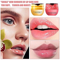 3 Pcs Bee Lip Balm Honey Pothoneystrawberrywatermelon Lip Sleeping Mask Hydrating Prevention Dry And Cracked Lip Scrubs Exfol