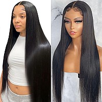 Straight Lace Front Wigs Human Hair 13X4 Hd Transparent Lace Front Human Hair Wigs For Black Women Glueless Brazilian Virgin Hai