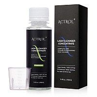 Actrol Eyelash Cleanser Concentrate 100Ml Cantaloupe Professional Lash Shampoo Foaming Cleanser Paraben Sulfate Free Nonlrrit