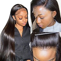 Straight Lace Front Wigs Human Hair 13X4 Hd Transparent Lace Front Human Hair Wigs For Black Women Glueless Brazilian Virgin Hai