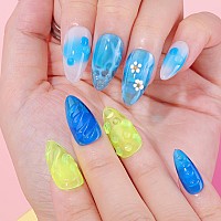 Makartt Jelly Gel Polish Settranslucent Colors Gel Nail Polish Kit Pink Pueple Yellow Blue Summer Colorful Nail Polish Sheer Ge