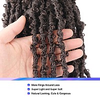 Guohui Super Light Butterfly Locs Crochet Hair 10 Inch 6 Packs Prelooped Soft Distressed Faux Locs Braids For Women Kids 10 In