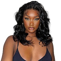 13X4 Body Wave Hd Lace Front Wigs Human Hair Pre Plucked 250 Density Glueless Bob Wigs Human Hair Short Bob Wigs For Black Wome