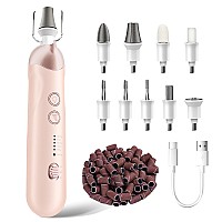 Professional Manicure Pedicure Kit Cordless Electric Nail File Set Rechargeable Pedicure Tools For Feet 5 Speeds Hand Foot Ca