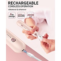 Professional Manicure Pedicure Kit Cordless Electric Nail File Set Rechargeable Pedicure Tools For Feet 5 Speeds Hand Foot Ca