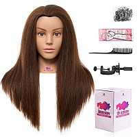 2022 Inch Mannequin Head Human Hair 100Cosmetology Mannequin Head With Hairreal Hair Braiding Cosmetology Manikin Doll Head