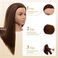 2022 Inch Mannequin Head Human Hair 100Cosmetology Mannequin Head With Hairreal Hair Braiding Cosmetology Manikin Doll Head