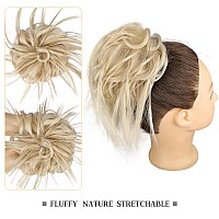 Hmd Tousled Updo Messy Bun Hairpiece Hair Extension Ponytail With Elastic Rubber Band Updo Ponytail Hairpiece Synthetic Hair Ext