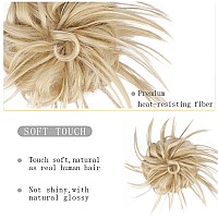 Hmd Tousled Updo Messy Bun Hairpiece Hair Extension Ponytail With Elastic Rubber Band Updo Ponytail Hairpiece Synthetic Hair Ext