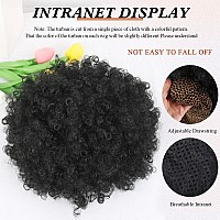 Kinky Curly Wig Black Headband Wigs For Women Short Hair Afro Headband Wig Afro Curly Natural Afro Wig With Headband Attached Sh