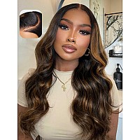 Beauty Forever 7X5 Bye Bye Knots 20 Balayage Brown Highlight 3D Body Wave Lace Front Wig Put On And Go Glueless Wigs With Preb