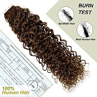 Easyouth Curly Tape In Hair Extensions Human Hair Brown Tape In Human Hair Extensions Medium Brown Tape In Extensions Natural Cu