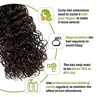 Easyouth Natural Curly Tape In Hair Extensions Human Hair Darkest Tape In Human Hair Extensions Curly Tape Ins Human Hair Extens