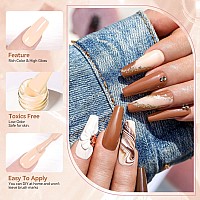 Born Pretty Nude Gel Nail Polish Brown Neutral Nude Pink Gel Polish Skin Tones Collection Soak Off Led Gel Nail Kit Manicure Diy