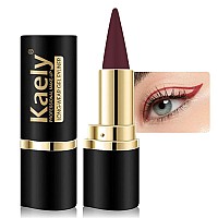 Evpct 1Pcs Dark Red Gel Eyeliner Pencil Eye Black Face Paint Stick Makeup Set Waterproof Matte Cream Crayon Eyeliner Pencil Set