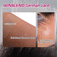 Jessica Hair 7X7 Skinblend German Lace Frontal Only 010Mm Ultrathin Invisible Lace Frontal Human Hair Pre Plucked Natural Hair