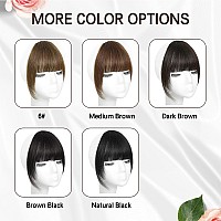 Bogsea Bangs Hair Clip In Bangs 100 Human Hair French Bangs Fringe With Temples Hairpieces For Women Clip In Hair Extensions Fa