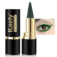 Evpct 1Pcs Dark Green Gel Eyeliner Pencil Eye Black Face Paint Stick Makeup Set Waterproof Matte Cream Crayon Eyeliner Pencil Se