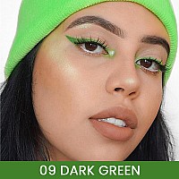 Evpct 1Pcs Dark Green Gel Eyeliner Pencil Eye Black Face Paint Stick Makeup Set Waterproof Matte Cream Crayon Eyeliner Pencil Se