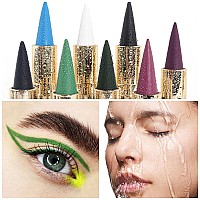 Evpct 1Pcs Dark Green Gel Eyeliner Pencil Eye Black Face Paint Stick Makeup Set Waterproof Matte Cream Crayon Eyeliner Pencil Se