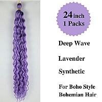 Gozill Light Purple Braiding Hair Pre Stretched Lavender Boho Braids Kanekalon Prestretched Braiding Hair For Bohemian Hair Ez B