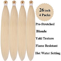 Gozill Blonde Braiding Hair Pre Stretched 613 Boho Braids Kanekalon Prestretched Braiding Hair For Bohemian Hair Ez Braid Micro