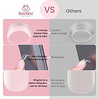 Beetles Short Square Gel Nail Tips 12 Sizes 288 Pcs Half Matte Full Cover False Nails Clear Acrylic Nails Glue On Nails For Girl