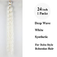 Gozill White Braiding Hair Pre Stretched Boho Braids Kanekalon Prestretched Braiding Hair For Bohemian Hair Ez Braid Micro Braid