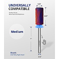 Airsee Tungsten Carbide Acrylic Nail Drill Bit Super Cut Bit Efile Electric File Machine Head Tip For Manicure Polishing Art Rem