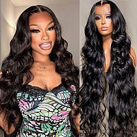 13X6 Body Wave Lace Front Wigs Human Hair Pre Plucked Glueless Wigs Human Hair 220 Density Hd Transparent Lace Frontal Wigs Hum