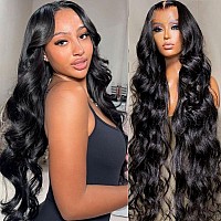 220 Density 13X6 Hd Lace Front Wigs Human Hair Pre Plucked Body Wave Human Hair Wigs Glueless Pre Plucked Bleached Knots Lace Fr