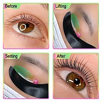 Libeauty Eyelash Lift Rods Reusable Lash Perm Pads 8 Pairs Set Of Combi Silicon Pads Ccurl Eyelash Lifting Shield Diy Use At Ho