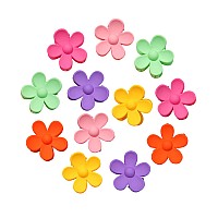 Claw Hair Clips 12Pcs Small Matte Floral Hair Clamps For Thin Hair Styling Accessories Classic For Women Girls