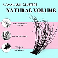 Vavalash Lash Extensions 50D Lash Clusters 1020Mm Individual Thick Eyelash Extension Wispy Volume Clusters Diy Lashes At Home