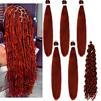 Leticia Ginger Brown Braiding Hair For Boho Braids Curly Boho Braiding Hair Boho Hair For Braiding Braids