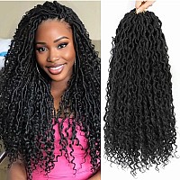 Goddess Locs Crochet Hair 24 Inch 7 Packs Long Faux Locs Crochet Hair Soft Crochet Locs Boho Locs Crochet Hair Synthetic Hippie