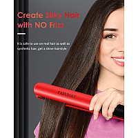 Fabuday Flat Iron Hair Straightener Dual Voltage Heat Up Quickly Lcd Display Auto Shutoff 12 Adjustable Temp Hot Iron For