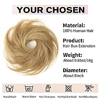 Isheeny 100 Human Hair Bun Messy Bun Hair Piece Real Human Hair Extensions Natural Curly Hair Bun Hairpieces For Kids Daily Us