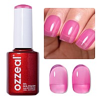 Jelly Gel Nail Polish Rose Pink Jelly Nail Polish Gel Translucent Sheer Spring Summer Nail Gel Polish Soak Off Uv Led Light For