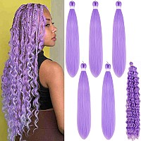 Leticia Light Purple Braiding Hair For Boho Braids Curly Boho Braiding Hair Boho Hair For Braiding Braids