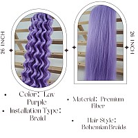 Leticia Light Purple Braiding Hair For Boho Braids Curly Boho Braiding Hair Boho Hair For Braiding Braids