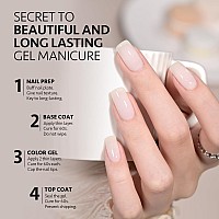 Gaoy Jelly Gel Nail Polish 16Ml Sheer White Translucent Soak Off Gel Polish Uv Light Cure For Nail Art Diy 1439 Creamy White