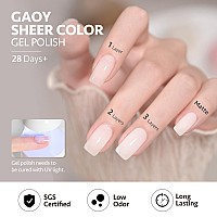 Gaoy Jelly Gel Nail Polish 16Ml Sheer White Translucent Soak Off Gel Polish Uv Light Cure For Nail Art Diy 1439 Creamy White