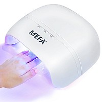 Mefa Uv Nail Lamp 72W Uv Light For Gel Nails With 21Pcs Lamp Beads 3 Timers Uv Dryer For Gel Nail Polish Polygel Fast Curing