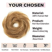 Isheeny Messy Bun Hair Piece 2Pcs 100 Real Human Hair Tousled Updo Extension Natural Curly Messy Bun Elastic Band Hair Bun Hai