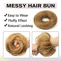 Isheeny Messy Bun Hair Piece 2Pcs 100 Real Human Hair Tousled Updo Extension Natural Curly Messy Bun Elastic Band Hair Bun Hai