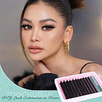 Fluffy Lash Clusters Wispy D Curl Eyelash Clusters 220Pcs Diy 80D Individual Lashes Cluster Eyelash Extensions 1016Mm Natural C