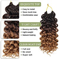 Gogo Curl Crochet Hair 8 Packs Water Wave Crochet Hair 10 Inch Curly Crochet Hair For Women Short Beach Curl Crochet Hair Synthe