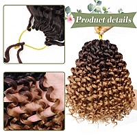 Gogo Curl Crochet Hair 8 Packs Water Wave Crochet Hair 10 Inch Curly Crochet Hair For Women Short Beach Curl Crochet Hair Synthe